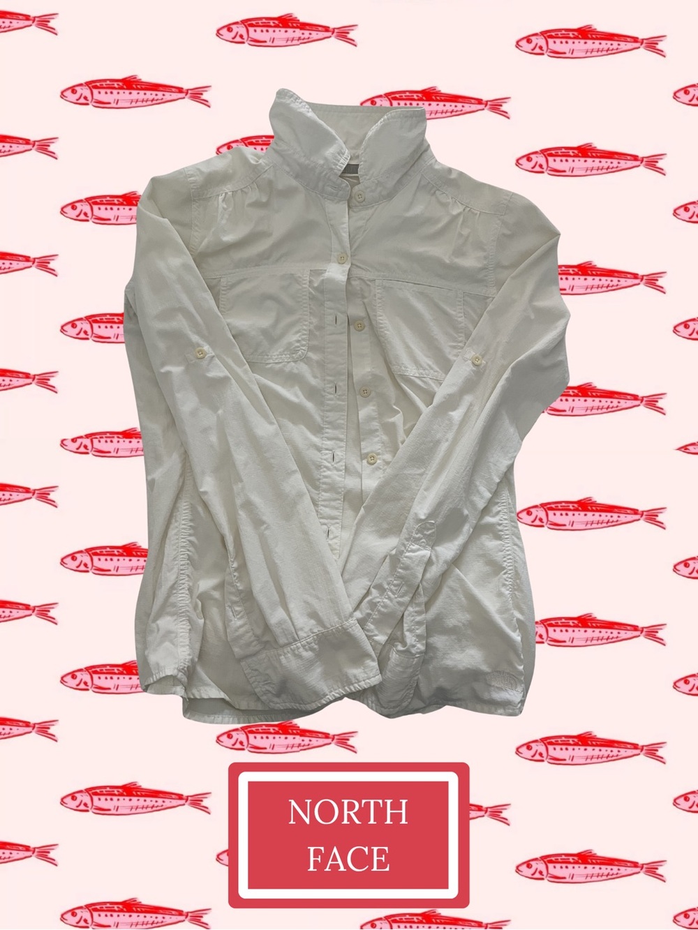 The North Face White Button-Down Shirt
